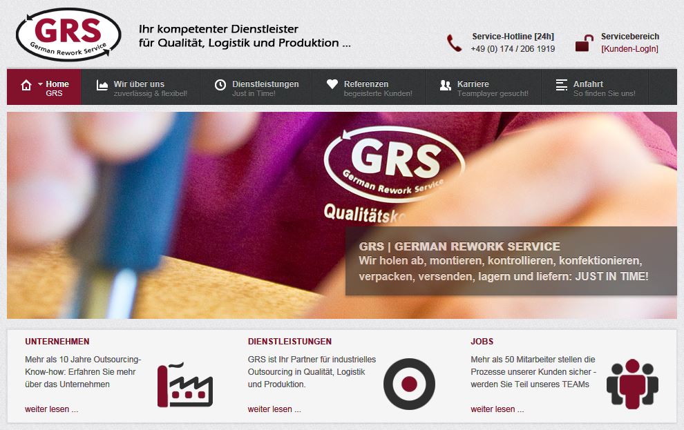 www.qs-grs.de in neuem Design